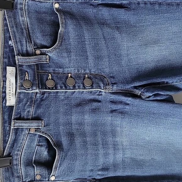Liverpool Eco Friendly Button Fly  High-Waisted Jeans Women Size 8/29 - Picture 2 of 10
